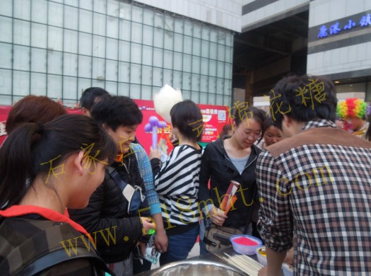 花式棉花糖经营现场 花式棉花糖经营现场